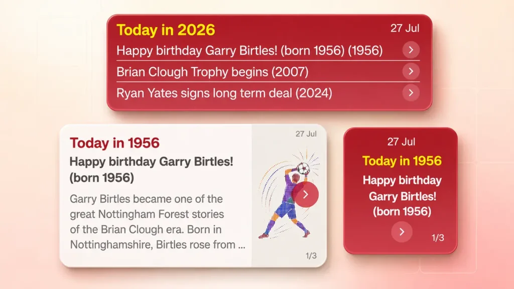 Forest widgets feature